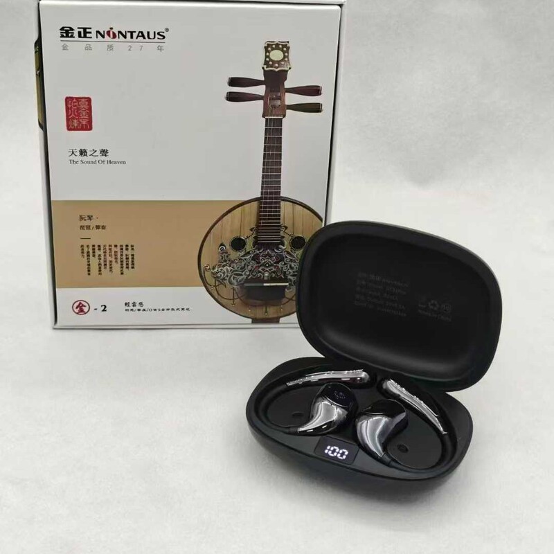 New Genuine Tianlai Sound Wireless Bluetooth Earphones, Sports Ear-Hook Style, Anti-Drop, Charging Box with Display, Long-Lasting Battery