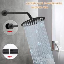 外贸酒店304淋浴花洒延长杆圆形镀铬手持淋浴头延长器浴室配件