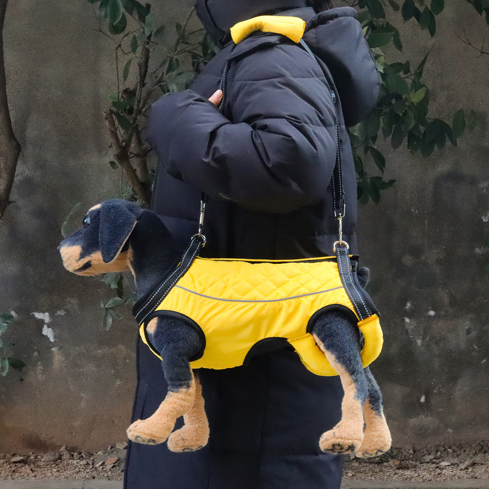 Viajes asistidos exclusivamente para perros transfronterizos, correas para el pecho de rehabilitación para perros discapacitados, ropa de rehabilitación multifuncional que se puede sostener y levantar al por mayor