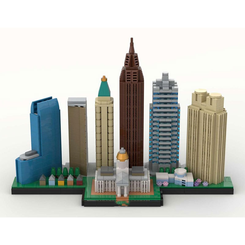 Bouwstenen stad wolkenkrabber model bouwpakket_voghion.com