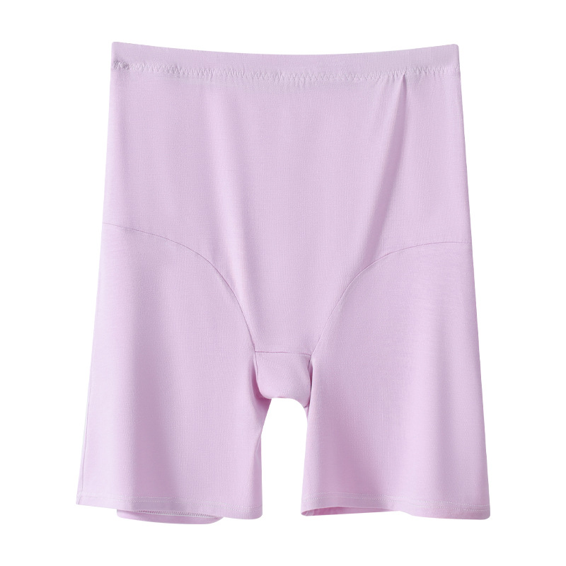 Modal Fabric Elastic Seamless Anti-Exposure Safety Plus-Size Women's Seamless Summer Thin Leggings Boxer Shorts