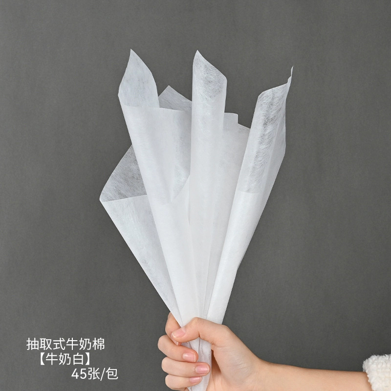 Flor Extracción de sombra leche algodón papel de regalo de flores papel de algodón floral floristería impermeable color sólido forro de ramo de papel de embalaje