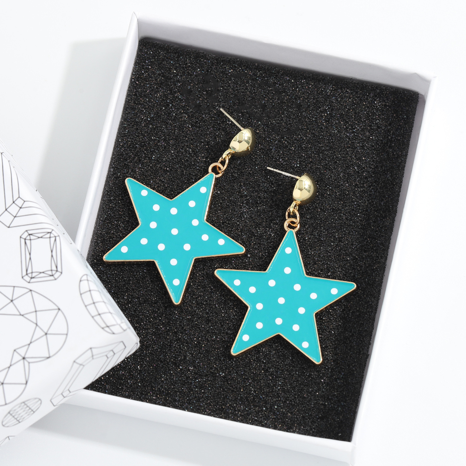 Fashion Five-pointed Star Pendant Earring display picture 7