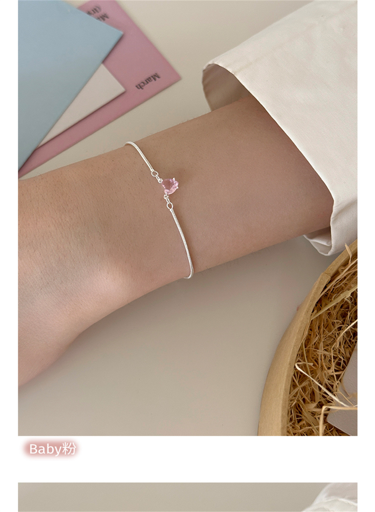 Daily Occasion 925 Sterling Silver Material 925 Sterling Silver Bracelets Casual