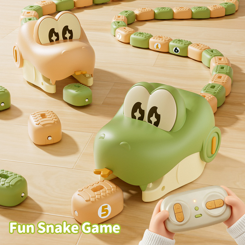 2026 New Cross-Border Remote Control Magnetic Snake Toy for Parent-Child Interaction, Magnetic Snake Swallowing Remote Control Car