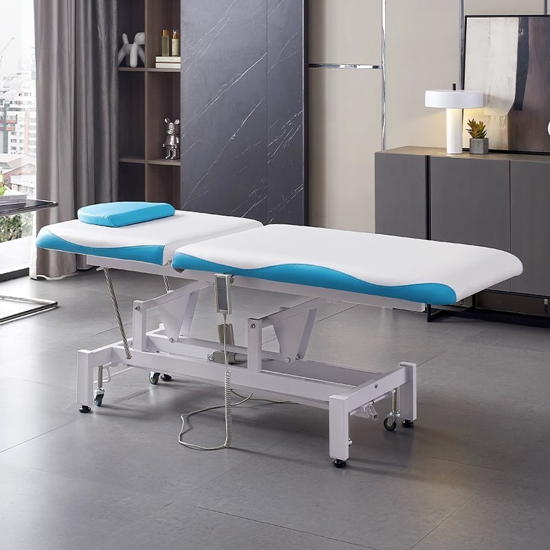 Cama de belleza elevadora eléctrica directa de fábrica para salón de belleza especial de enfermería de masaje con agujeros faciales de masaje cama de tatuaje