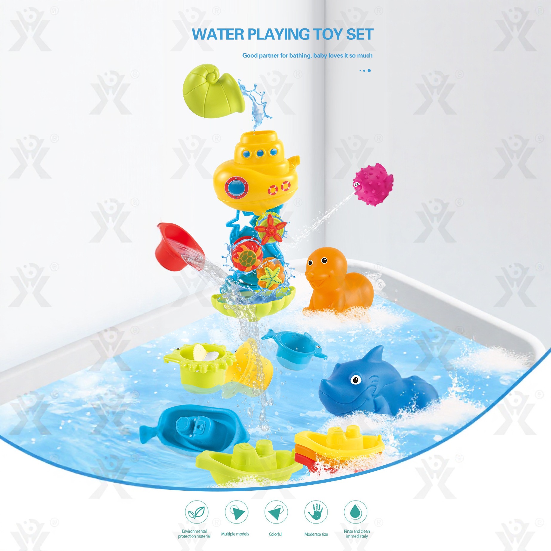 Taza transfronteriza para niños Juguetes de absorción de agua Aliexpress para bebés y niños Juguetes de agua divertidos