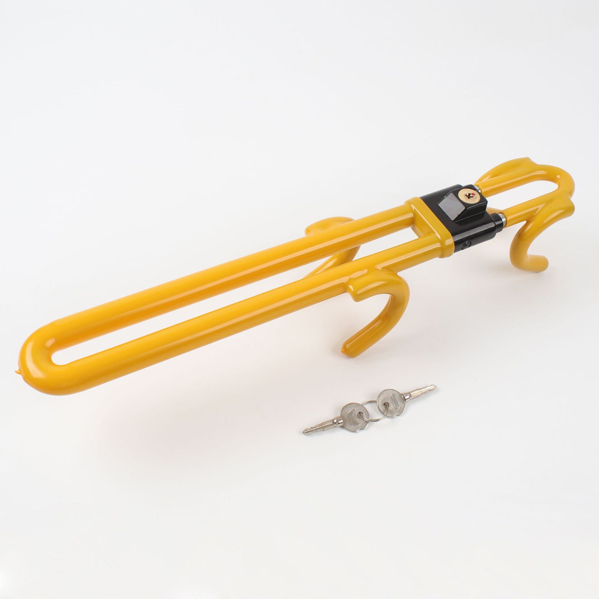 New Car Steering Wheel Lock Multifunctional Adjustable Telescopic Safety Anti-Theft Lock Thickeneded Broken Window Metal U-Shaped Lock