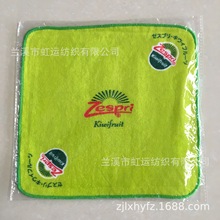 厂家定制儿童小毛巾全棉割绒印花毛巾尼龙拷边方巾宝宝擦手巾口巾