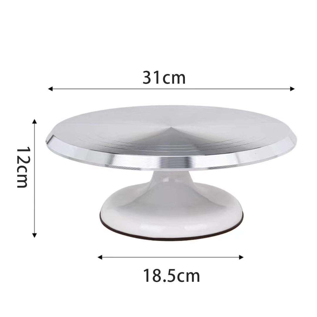 Base Giratoria para Decoración de Pasteles de Aleación de aluminio, Giratorio, para Repostería y Pastelería