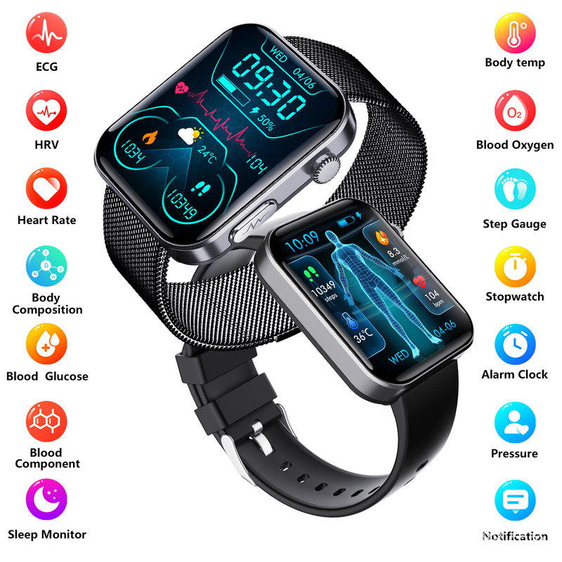 Cross-Border Foreign Trade F300 Smart Watch Measures Ecg, Records Heart Health, Provides Reminders, and Is Multifunctional Cross-Border Foreign Trade F300 Smart Watch Measures Ecg, Records Heart Health, Provides Reminders, and Is Multifunctional