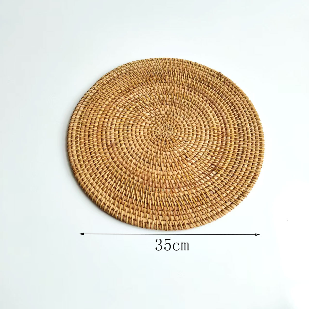 Cojín de ratán Cojín de ratán Cojín de aislamiento térmico Cojín de té de ratán de otoño tejido Cojín de olla de paja Cojín de aislamiento térmico tejido de ratán de restaurante