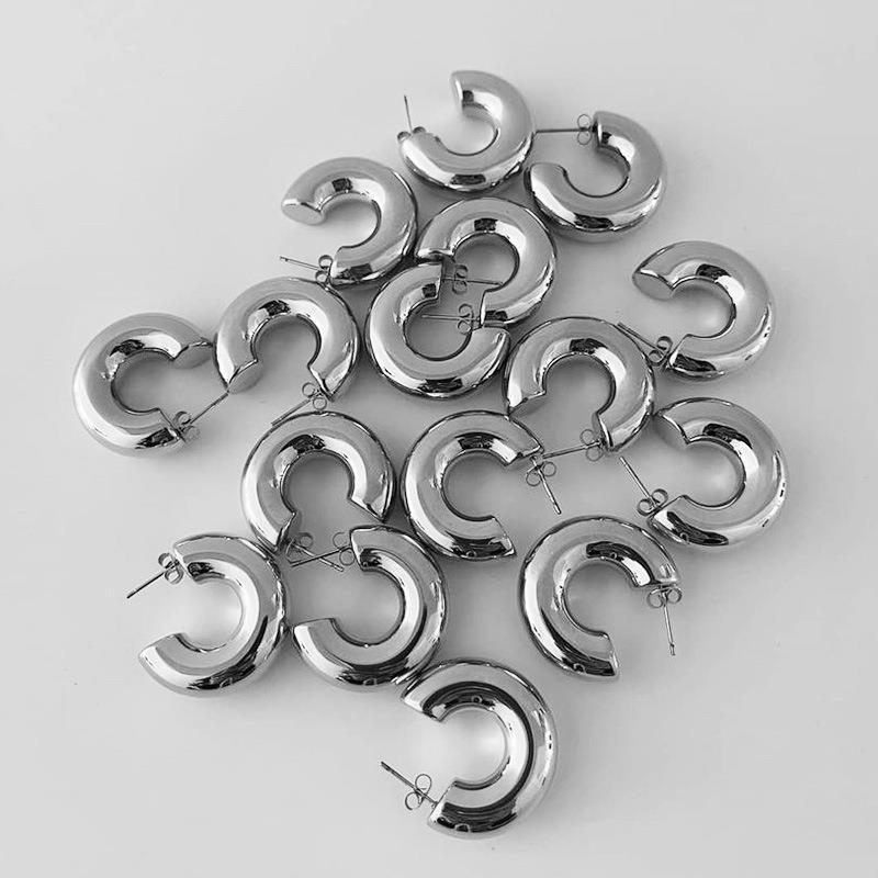 1 Pair Quantity 1 Pair Simple Style Geometric Plating 304 Stainless Steel Gold Plated Stainless Steel Earrings