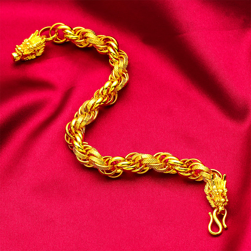 Gioielli unisex Moda rubinetto oro braccialetto twist moda sabbia oro braccialetto twist all'ingrosso_voghion.com