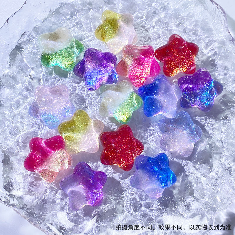 Popular Aurora Firefly Luminous Fat Star Accessories Handmade DIY Hairpin Cream Glue Mobile Phone Case Accessories Guka Popular Aurora Firefly Luminous Fat Star Accessories Handmade DIY Hairpin Cream Glue Mobile Phone Case Accessories Guka