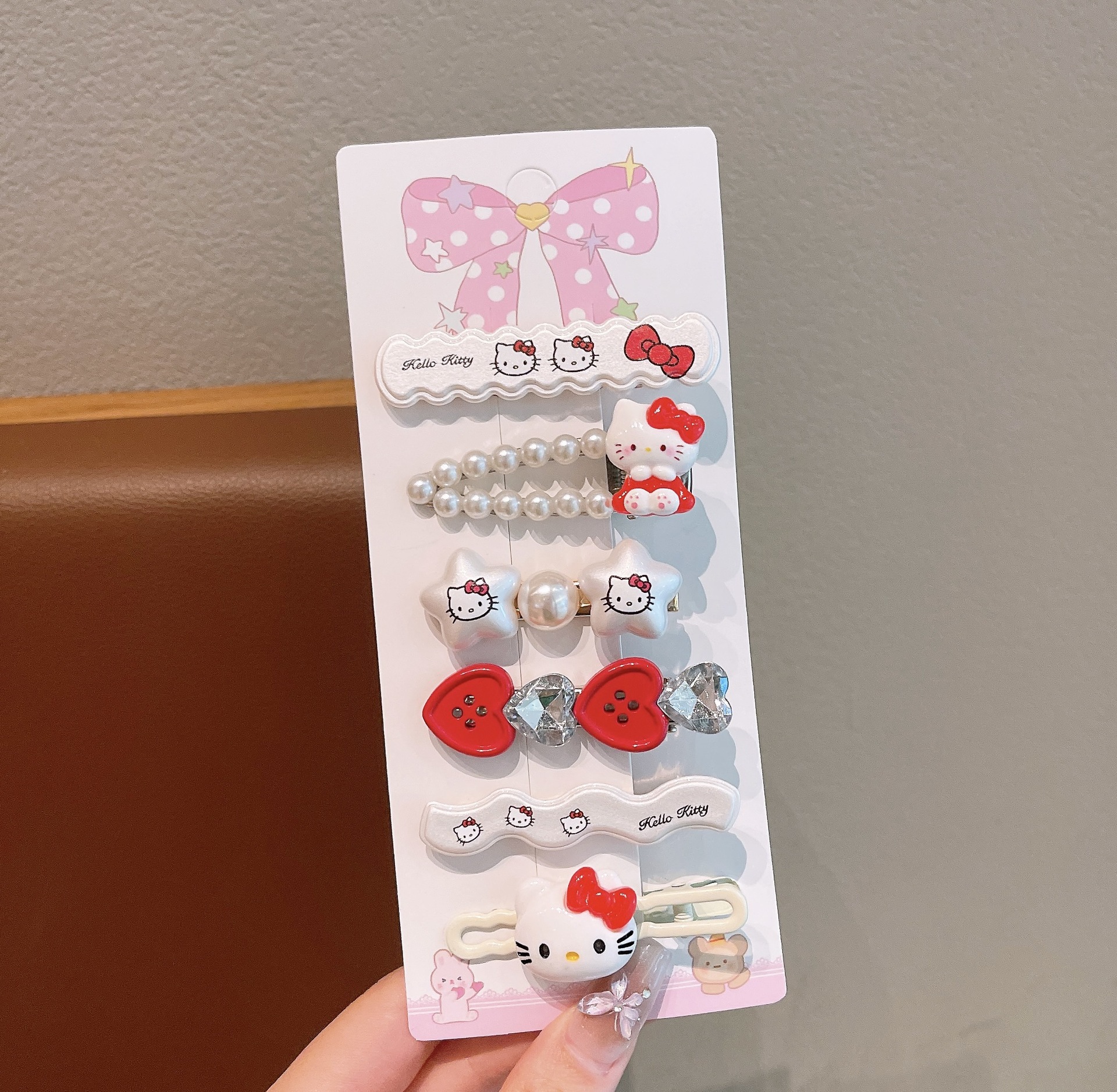 1#빨간 고양이 6종 세트 [카드 포장]