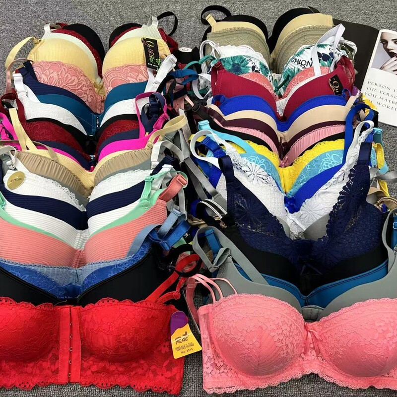 ミックススタイル調整ブラジャー、マルチカラー、A〜Dカップ、光沢のあるレース|undefined