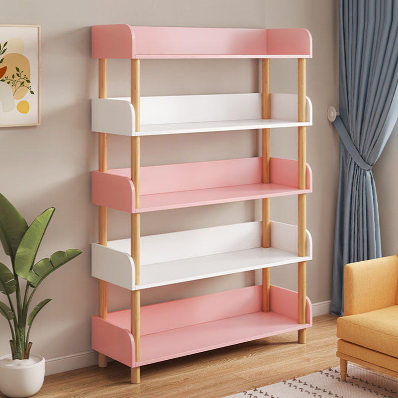 Estante estante de almacenamiento de múltiples capas estante de exhibición sala de estar simple estantería piso dormitorio casa armario