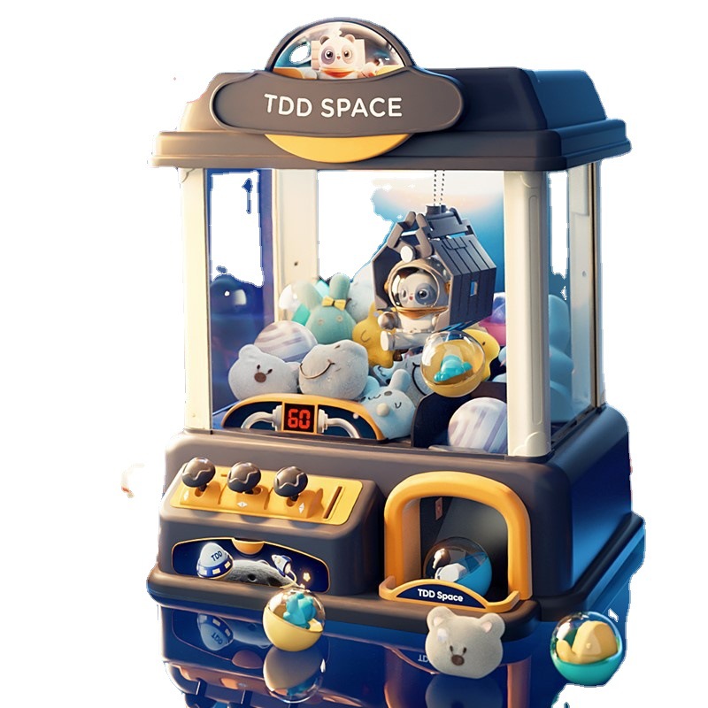 Máquina de sujeción de muñecas para niños máquina de muñeca de clip que funciona con monedas pequeño hogar Video Game mini máquina de torsión de huevos para niños y niñas juguetes de celebridades en línea