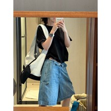 PEACHZHOU ����è���Ʋ�ڴ��廨�ɵ��ں���ţ�ж̿���ֿ�#5185N