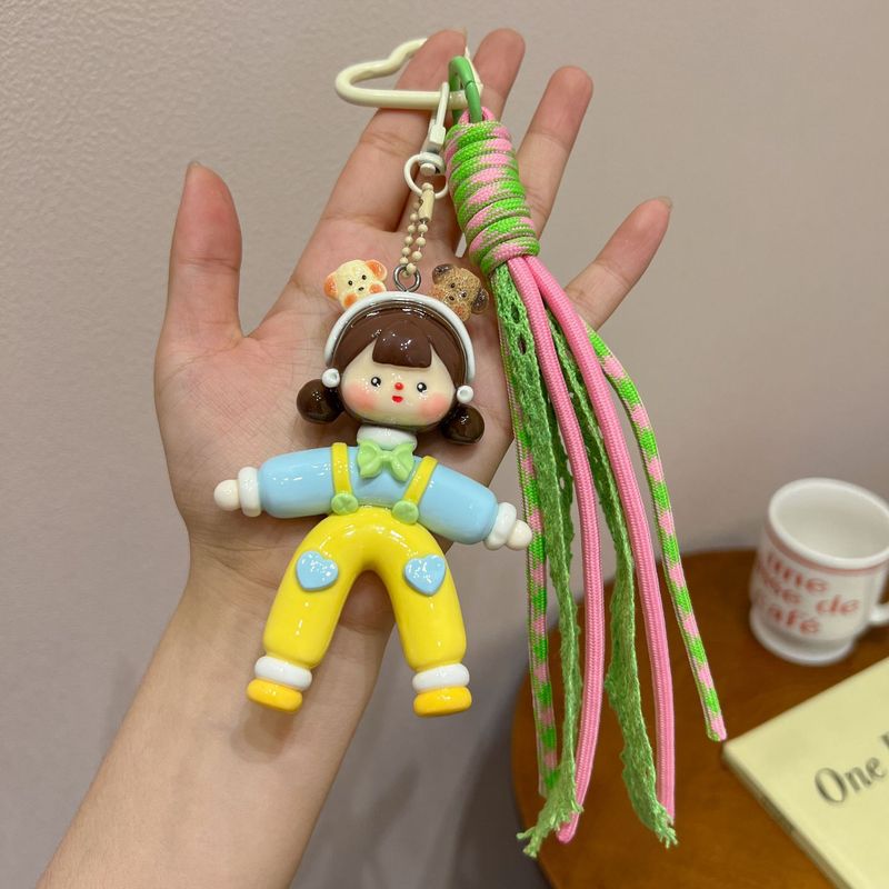 国潮盲盒高级个性态度女孩立体好质感粘土公仔钥匙扣包挂配件饰品|undefined