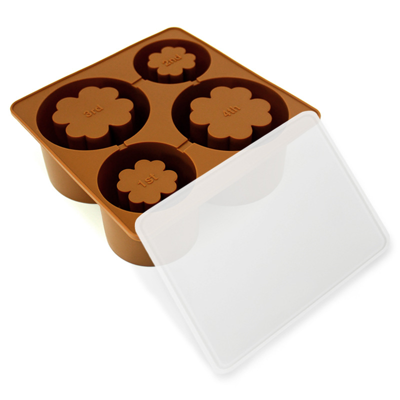 Taza de agua Stanley transfronteriza, rejilla de hielo especial, fácil de desmoldar, rejilla de hielo con tapa, taza de hielo Stanley de trébol de cuatro hojas