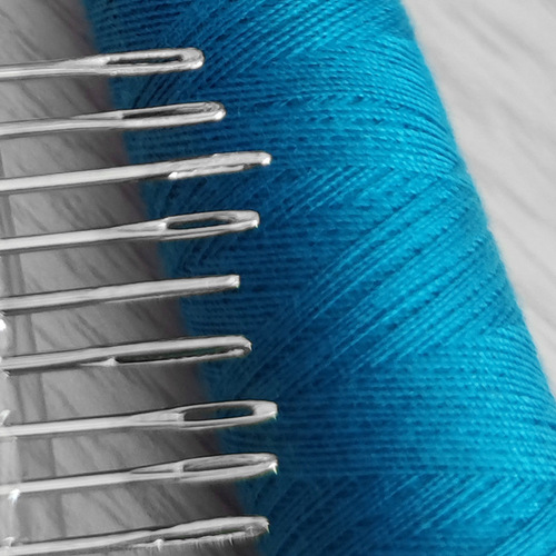 Hardened big eye steel needle, hand sewing needle, embroidery needle, needle thread, handmade long needle, sewing needle, hand sewing needle