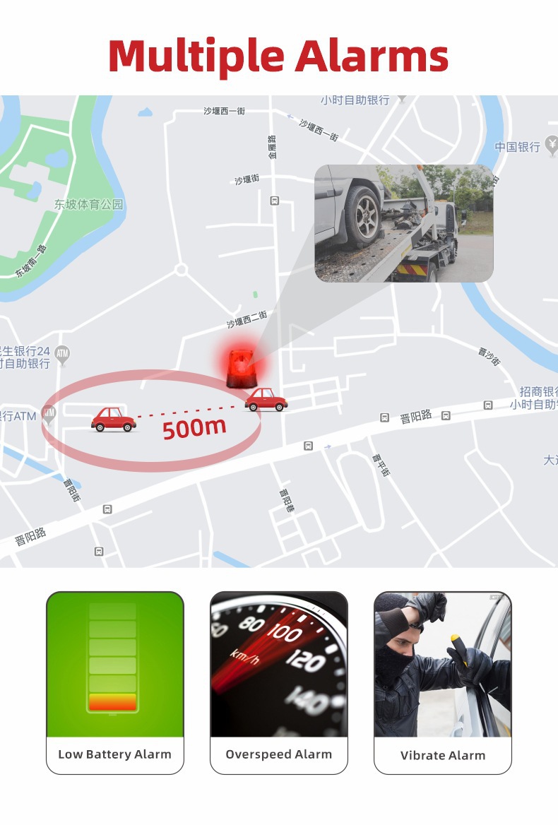Cross-Border 4g Car Locator Gps Tracker Southeast Asia, South America, Africa, Europe and the United States Satellite Anti-Theft Tracker