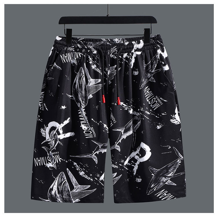 2026 Extra Large Men's Summer Elastic Loose Casual Shorts, Plus Size Quick-dry Sports Shorts_viptrois.com