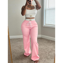 M 73636 Two-waist Wide Leg Pants Set ײɫ˫��ͷ������