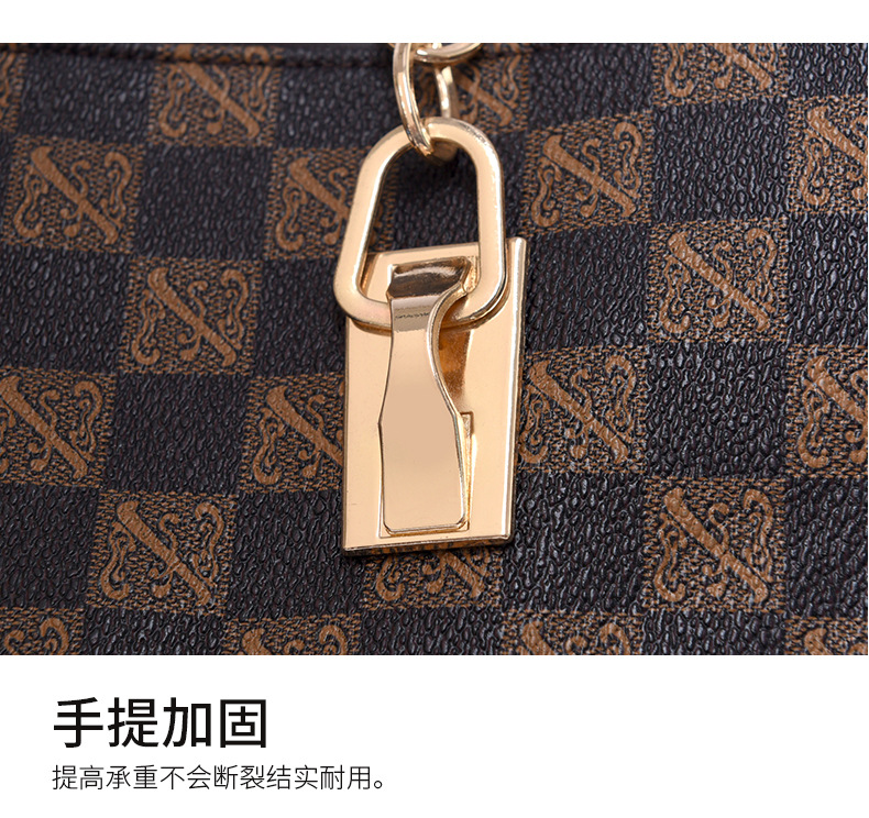 Cross-border 2024 new women's bag, European and American fashion trend printed six-piece set, mother and child bag, hand-held bag, shoulder crossbody bag undefined