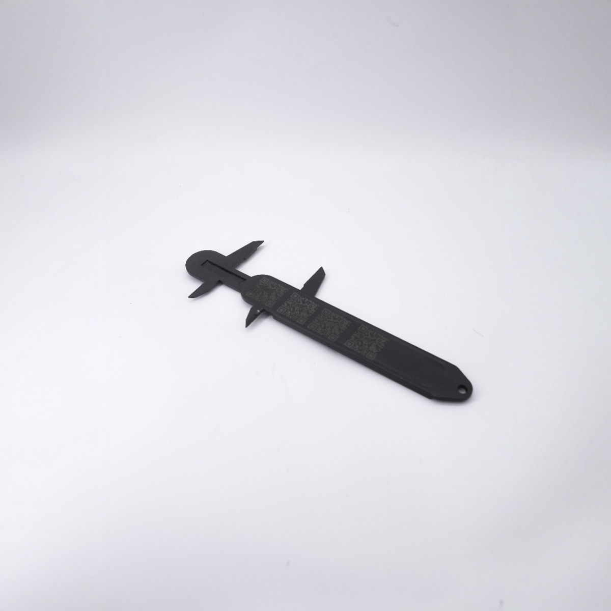 塑料卡尺迷你纹绣眉尺测量眉毛游标卡尺可刻字批发便携微型