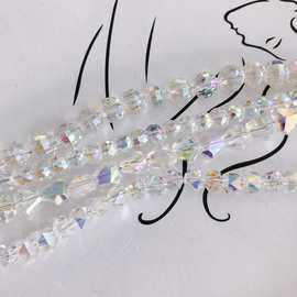 DIY饰品配件批发 幻彩透明六边形球形长方形异形水晶玻璃小吊坠