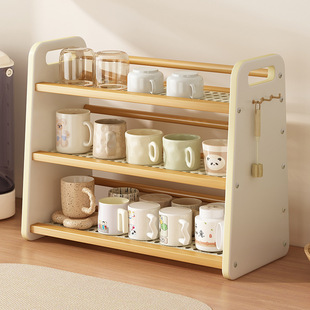 Desktop Tea Set Storage Rack Office Table Dining Table Tea Cup Household Rack Multi-Layer Water Cup Small Cup Holder
