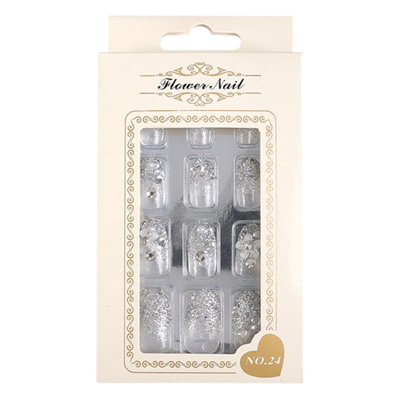 Amazon popular desgaste de uñas francés de alto grado corto parche de uñas se puede usar repetidamente parche de uñas falso extraíble