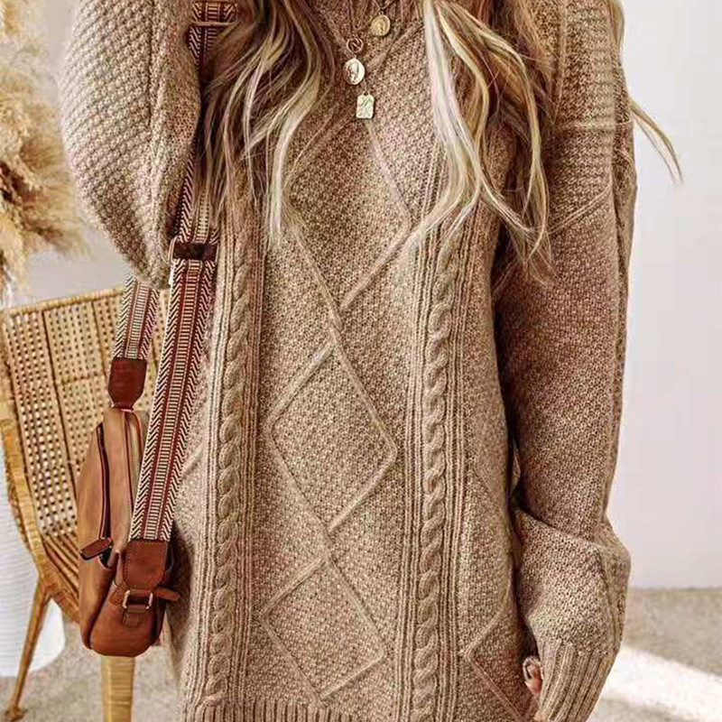 Demi-season fashionable long Japanese retro sweater