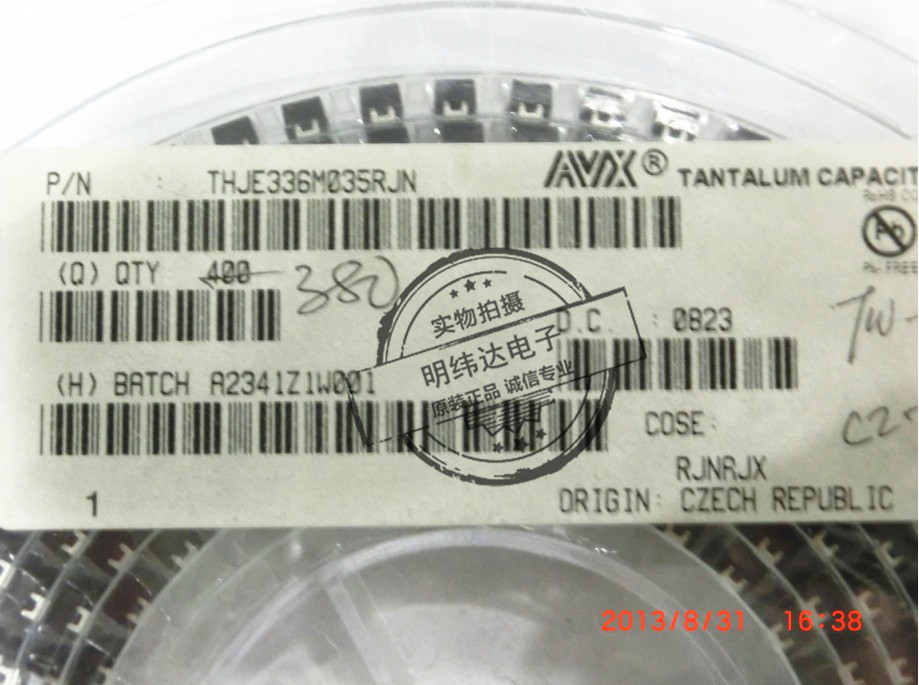 THJE336M035RJN 原装AVX钽电容 THJE336M035RJN 进口现货
