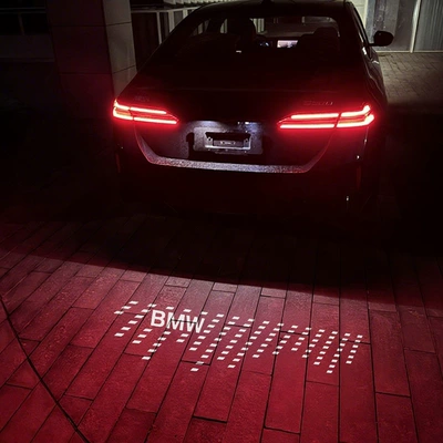 License plate lamp — 4 Series, 5 Series, X1, iX3, X5 - x511-21-years-single-projection-license-plate-light-musical-note