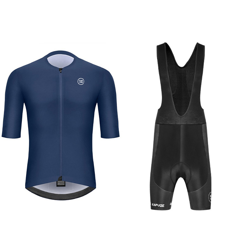 Ropa de ciclismo de manga media Monos exclusivos transfronterizos Traje de verano Bicicleta de carretera Bicicleta Transpirable Top de hombre