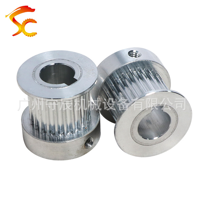 直供打印机同步带轮 铝合金 3M22齿 带键槽 内孔11 齿面16.2