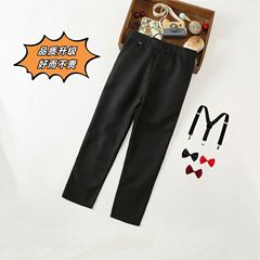 兒童精品西褲春秋長褲男童黑色嗶嘰長褲 中小童表演黑褲 廠家直銷