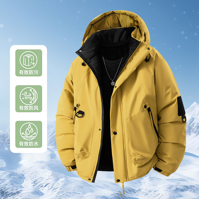 Wholesale of new autumn and winter couple's jackets, graphene cold-proof, warm, windproof, waterproof outdoor mountaineering couple's cotton coats