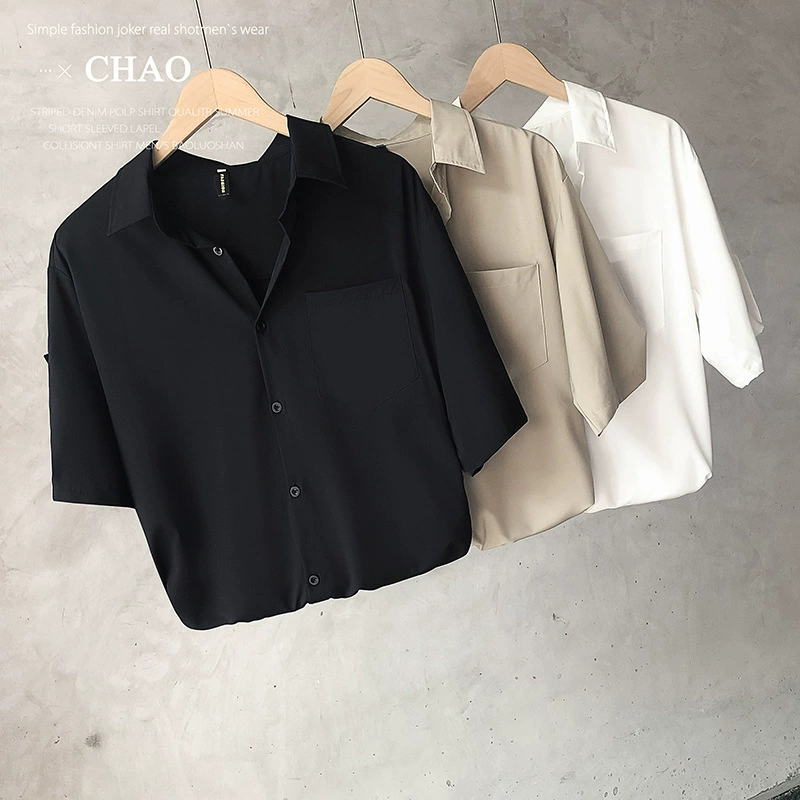 White summer trend thin silk shirt, high-quality style, oversize