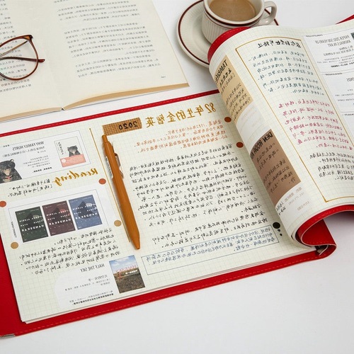 Work Binder Loose-Leaf Map Grid Notebook Comfortable Notebook Softcover Office Notepad Cross-Border Wholesale