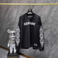 貿易クロスボーダーCHクロウ春夏新作サンスクリットフラワーアームホッケーユニフォーム長袖Tシャツカップルスタイルワンピース