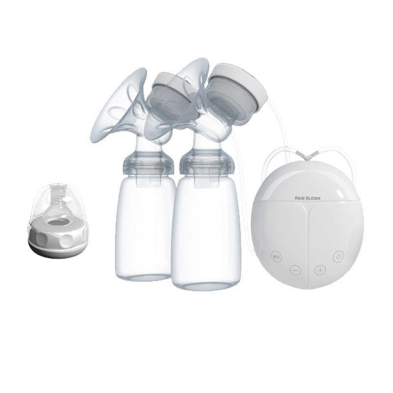 Bomba de pecho eléctrica leche materna bomba de mama bilateral succión gran mudo máquina de ordeño masaje automático posparto bomba de pecho portátil