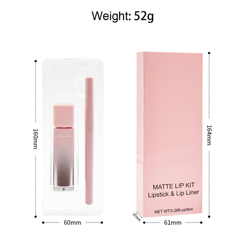 唇彩唇线笔套装哑光防水不沾杯唇部彩妆外贸跨境彩妆Cosmetic Kit|undefined