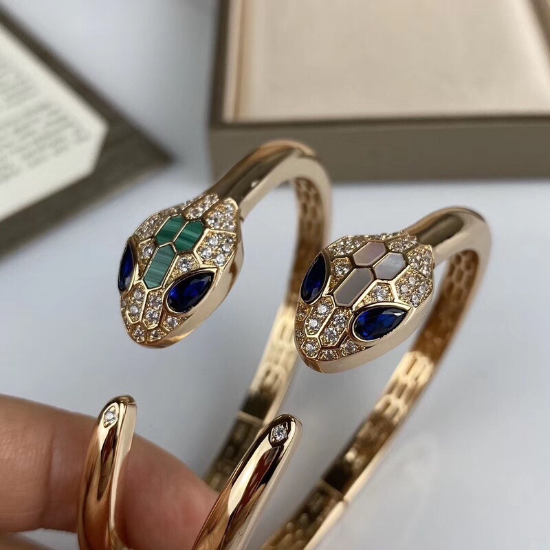 Baojia Bracelet Mother-Of-Pearl Snake Series Bracelet Exquisite Reproduction High-Quality Malachite Snake Bracelet Cross-Border