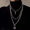 Lock hip-hop style, pendant, necklace for elementary school students, European style, punk style