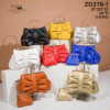 Cross -border new design niche high -level high -level sense bow pleated clouded clouds buns mother bag ladies bag